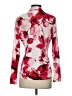 DKNY Floral Red Long Sleeve Blouse Size S - photo 2