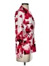DKNY Floral Red Long Sleeve Blouse Size S - photo 4