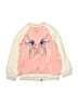 Zara Graphic Pink Track Jacket Size 5 - photo 2