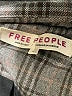 Free People Plaid Gray Coat Size L - photo 6