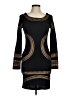 Miusol 100% Polyester Graphic Black Cocktail Dress Size M - photo 1