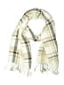 Lands' End Plaid Ivory Tan Scarf One size - photo 1
