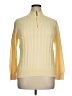 Karen Scott 100% Cotton Yellow Pullover Sweater Size XL Petite - photo 1