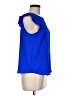 Monteau Blue Sleeveless Blouse Size M - photo 4