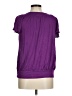 AB Studio Purple Short Sleeve Top Size M - photo 2