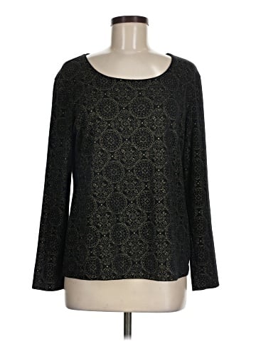 Karen Scott Long Sleeve Top (view 1)