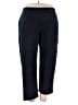Cuddl Duds Solid Blue Casual Pants Size 1X - photo 1