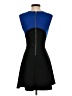 Aqua Color Block Black Cocktail Dress Size S - photo 2