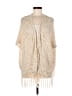 Blu Pepper Tan Ivory Poncho Size M - photo 1