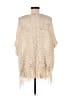 Blu Pepper Tan Ivory Poncho Size M - photo 2