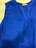 Pleione 100% Polyester Blue Sleeveless Blouse Size M - photo 3