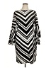 MSK Chevron-herringbone Black Casual Dress Size 1X - photo 1