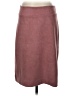 Lesley Evers Solid Burgundy Casual Skirt Size S - photo 1