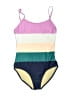 Old Navy Color Block Purple One Piece Swimsuit Size XXL - photo 1