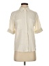Express Color Block Ivory Short Sleeve Blouse Size S - photo 1