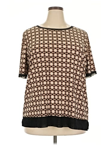 Anne Klein Short Sleeve Blouse (view 1)