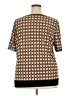 Anne Klein Brown Short Sleeve Blouse Size 2X - photo 2
