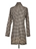 Shein 100% Polyester Houndstooth Ivory Coat Size 4 - photo 2
