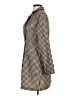Shein 100% Polyester Houndstooth Ivory Coat Size 4 - photo 5