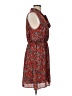 Collective Concepts 100% Polyester Paisley Red Casual Dress Size L - photo 4