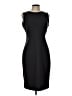 Calvin Klein Solid Black Cocktail Dress Size 10 - photo 1