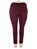 Thrill Solid Burgundy Active Pants Size 3X - photo 2