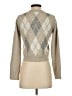 GU Argyle Tan Cardigan Size XS - photo 2