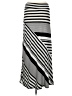 Double Take Stripes Silver Casual Skirt Size M - photo 2