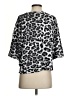 Splendid Animal Print Silver 3/4 Sleeve Blouse Size S - photo 2