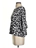 Splendid Animal Print Silver 3/4 Sleeve Blouse Size S - photo 5