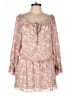Unique Vintage 100% Polyester Paisley Tan White Casual Dress Size L - photo 1