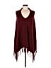 Mud Pie Burgundy Poncho Size L - photo 1