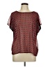 Mix & CO Red Short Sleeve Blouse Size L - photo 1