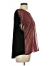 Mix & CO Red Short Sleeve Blouse Size L - photo 4