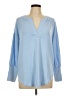 Ann Taylor LOFT Blue Long Sleeve Top Size L - photo 1