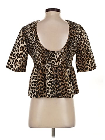 Ganni Short Sleeve Blouse (view 2)