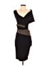Abi Ferrin Color Block Brown Cocktail Dress Size XS - photo 1