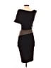 Abi Ferrin Color Block Brown Cocktail Dress Size XS - photo 2