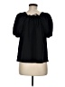 Madewell 100% Polyester Black Short Sleeve Blouse Size M - photo 2