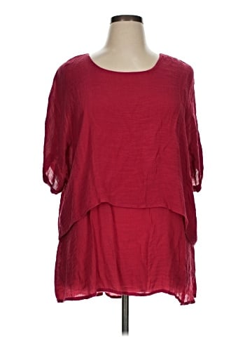 Umgee Short Sleeve Blouse (view 1)