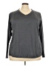 Bcg Gray Long Sleeve Top Size 3X - photo 1