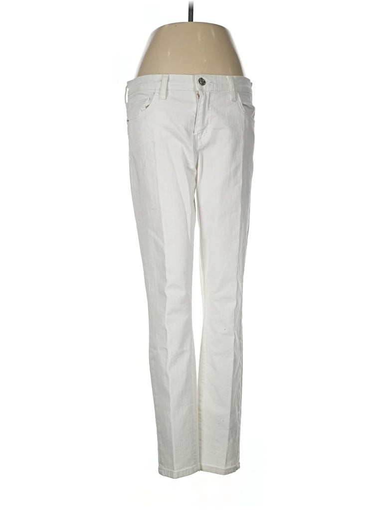 Pre-owned Current Elliott Jeans In Ivory