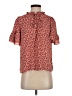 Max Studio 100% Polyester Red Short Sleeve Blouse Size S - photo 1