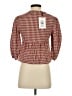 Cider 100% Cotton Checkered-gingham Red 3/4 Sleeve Blouse Size XXS - photo 2