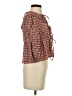 Cider 100% Cotton Checkered-gingham Red 3/4 Sleeve Blouse Size XXS - photo 4