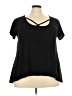 Almost Famous Black Short Sleeve Top Size 3X - photo 1