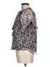 Allison 100% Polyester Purple Short Sleeve Blouse Size M - photo 5