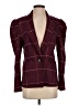 Central Park West Plaid Burgundy Blazer Size S - photo 1