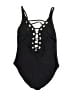 Unbranded Solid Black One Piece Swimsuit Size 12 - photo 2