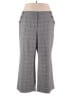 Cato Plaid Gray Dress Pants Size 24W - photo 1